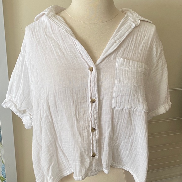 White Button-Up Shirt - Picture 2 of 2